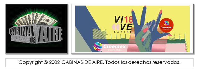 cabina de aire para promociones, cabina de viento, CINEMEX, VIVE LATINO 2018