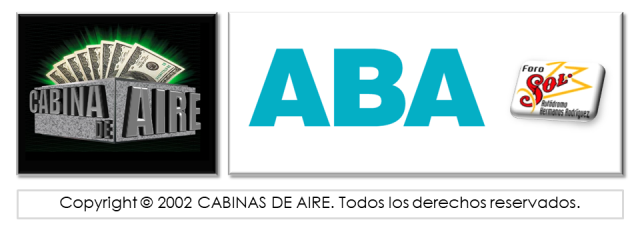 cabina de aire, ABA, foro sol