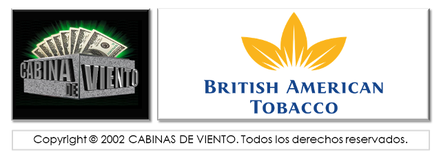 cabina de viento, cabina para sorteos, BRITISH AMERICAN TOBACCO