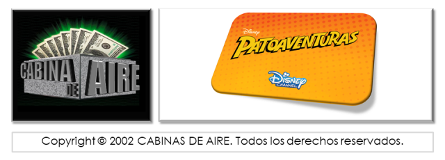 cabina para rifas, cabina de billetes voladores, DISNEY