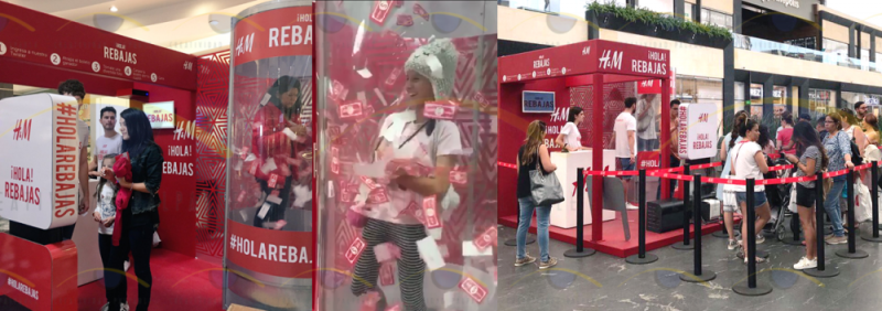  Cabinas de dinero para eventos y promociones, cabinas de viento