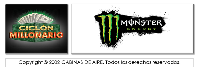 ciclon millonario, cabina de la suerte, MONSTER